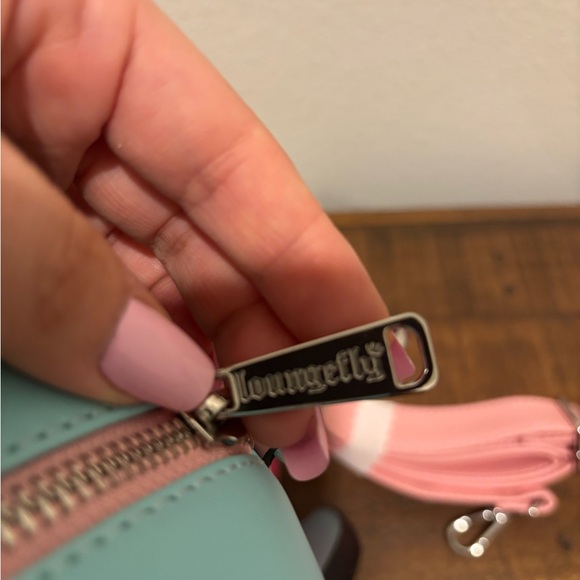 Loungefly Blue and Pink Roller Skate Bag - Picture 10 of 10